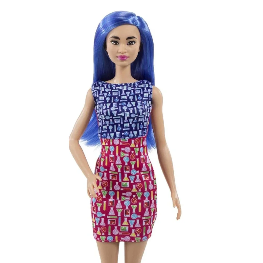 Barbie You Can Be Anything Scientist Fashion Doll with Blue Hair  NWT
